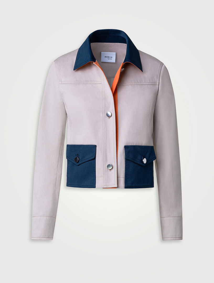 Cotton Colourblock Jacket