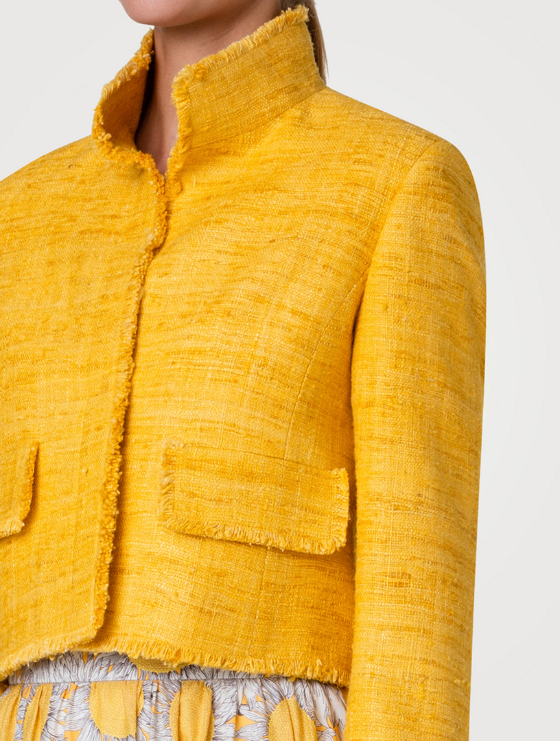 AKRIS PUNTO Silk Tweed Jacket | Holt Renfrew