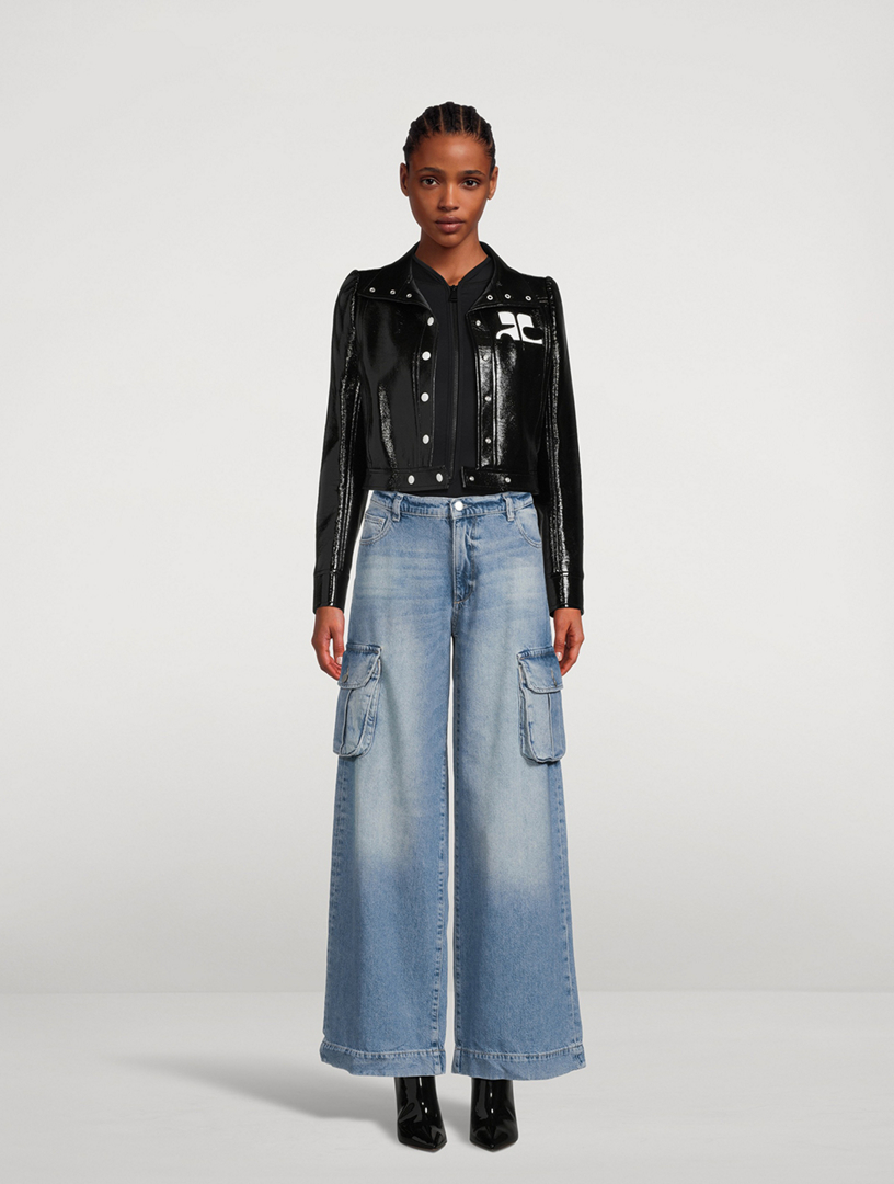 Zoie Wide-Leg Cargo Jeans