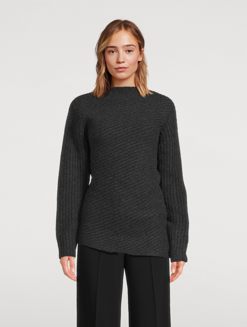 Twisted-Rib Wool Sweater