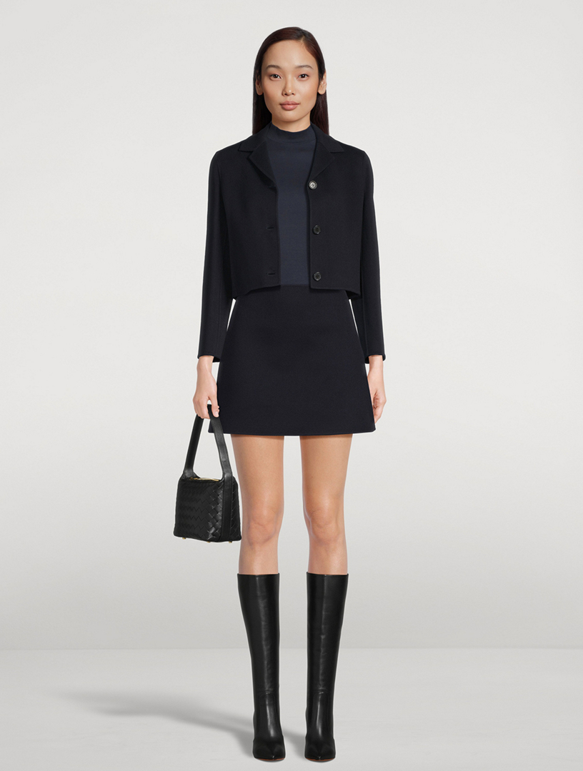 THEORY Cropped Double-Face Wool Cashmere Jacket