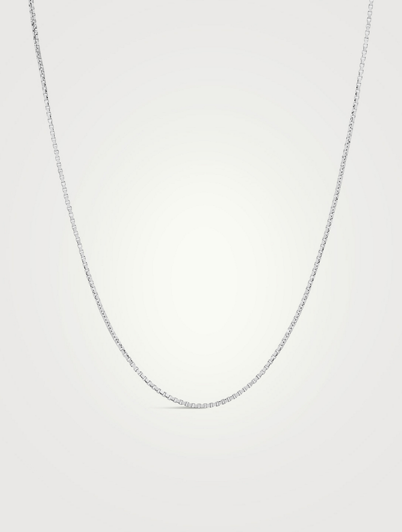 Silver Square Chain Necklace