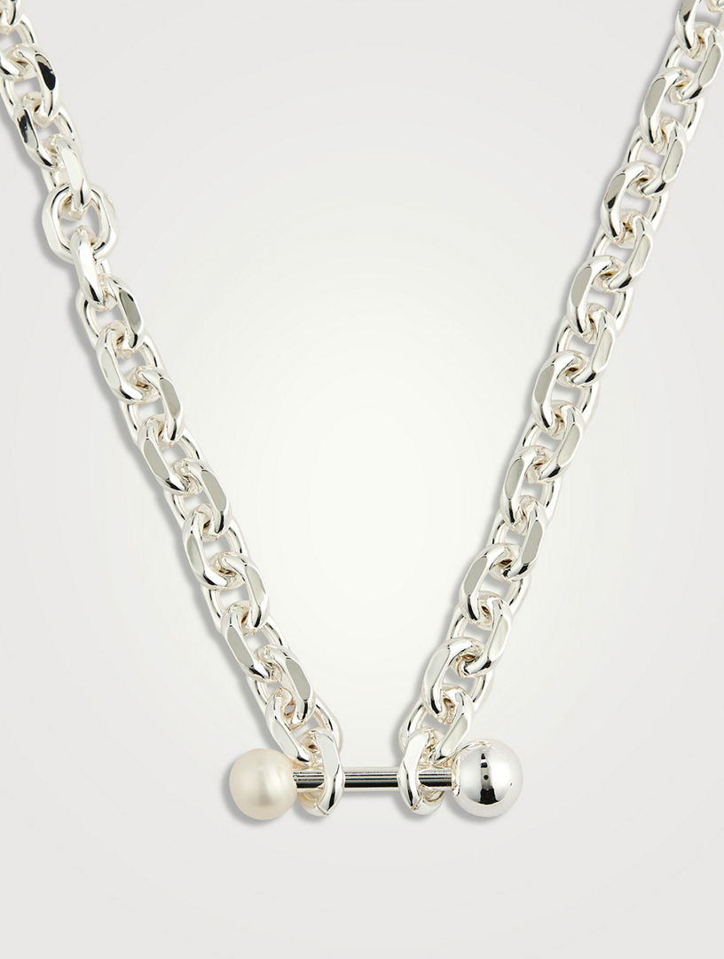 GUCCI Blind For Love Sterling Silver Necklace