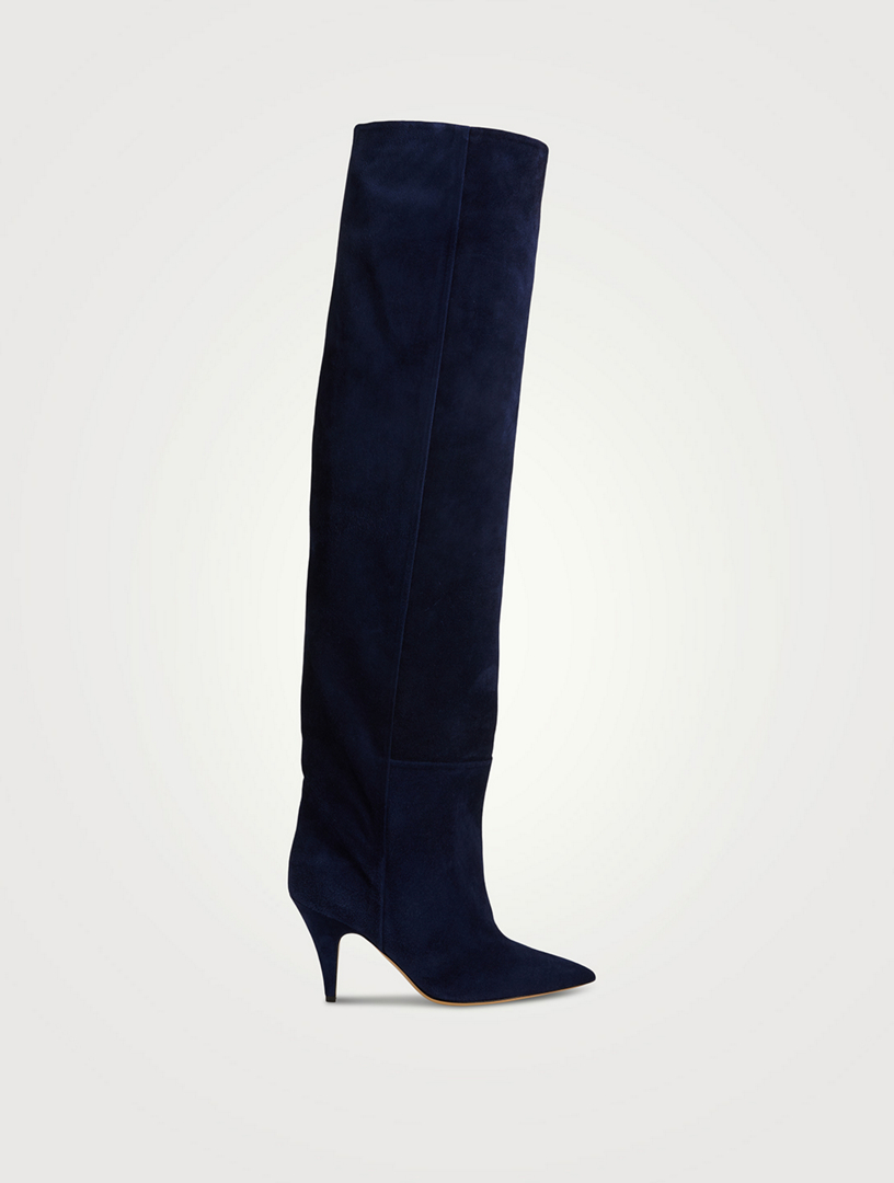 Navy hot sale knee boots