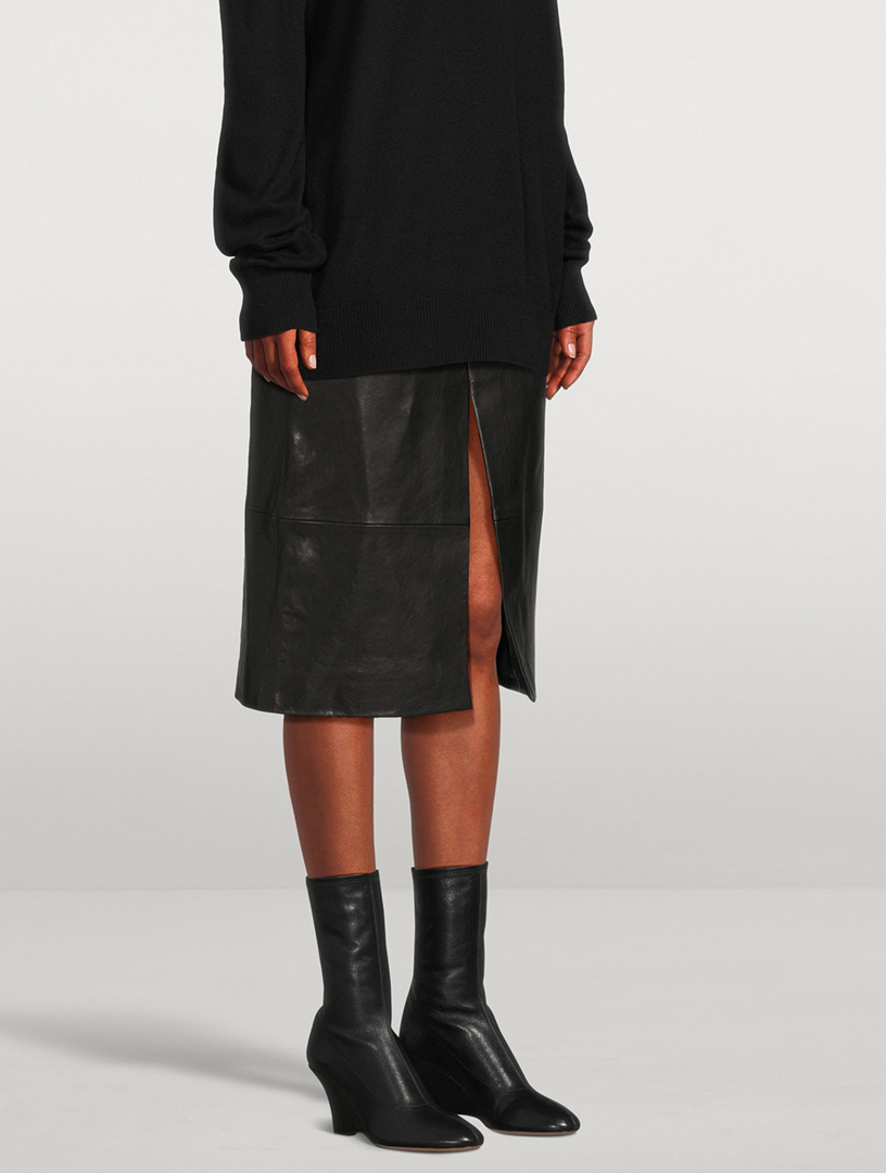 The Apollo Leather Wedge Sock Boots