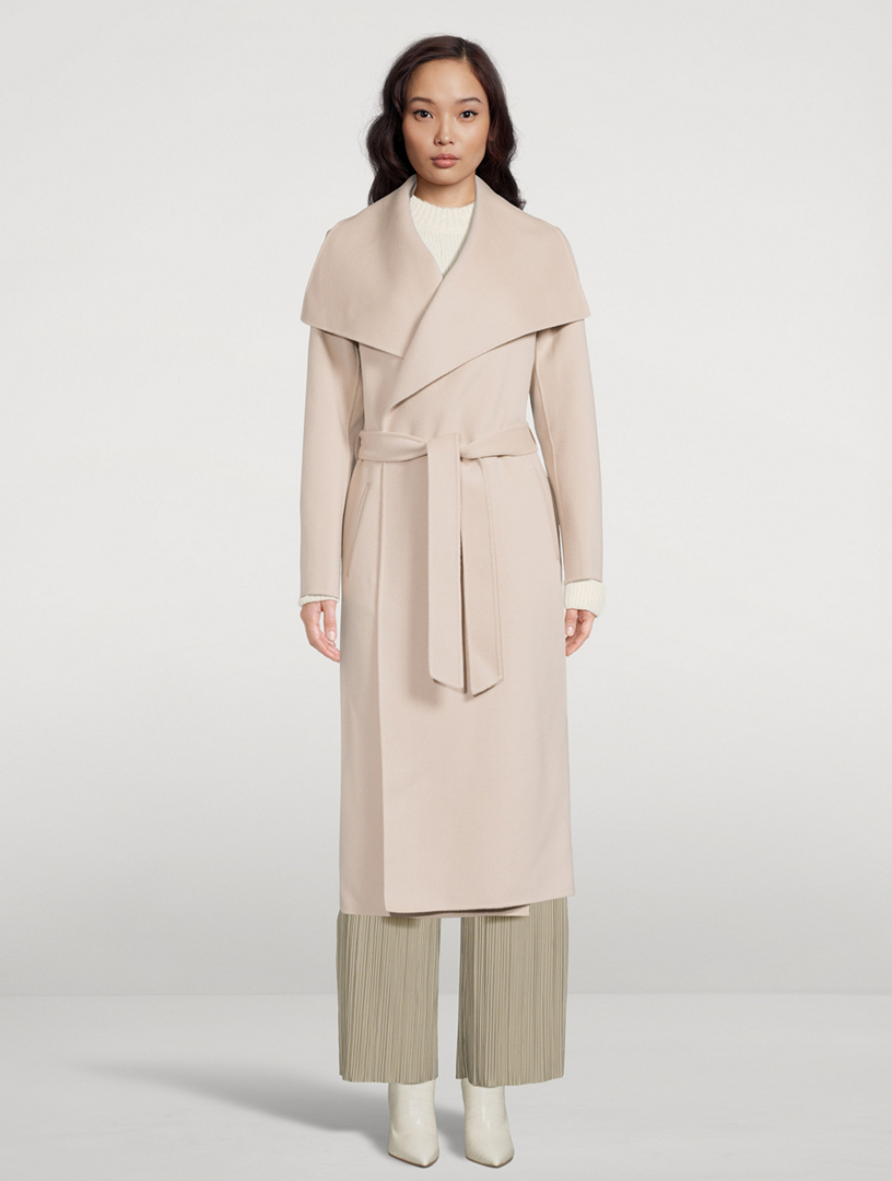 Mai Belted Wool Wrap Coat