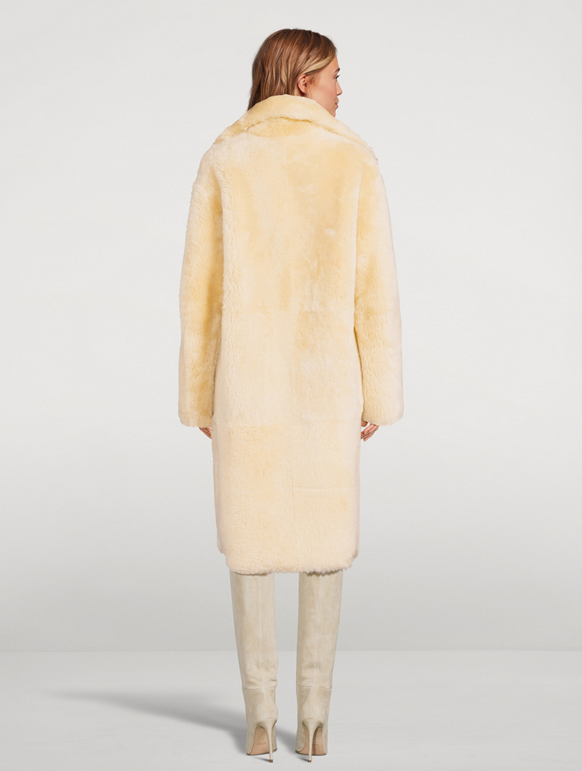 Shearling faux sale coat