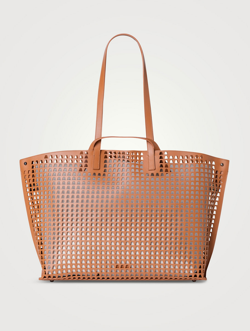 Medium Ai Perforated Leather Shoulder Bag