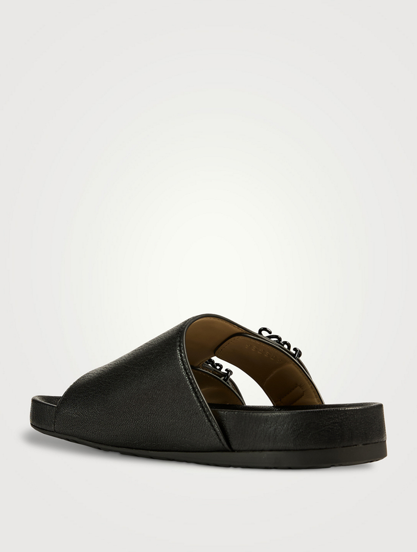 Ease Leather Slide Sandals