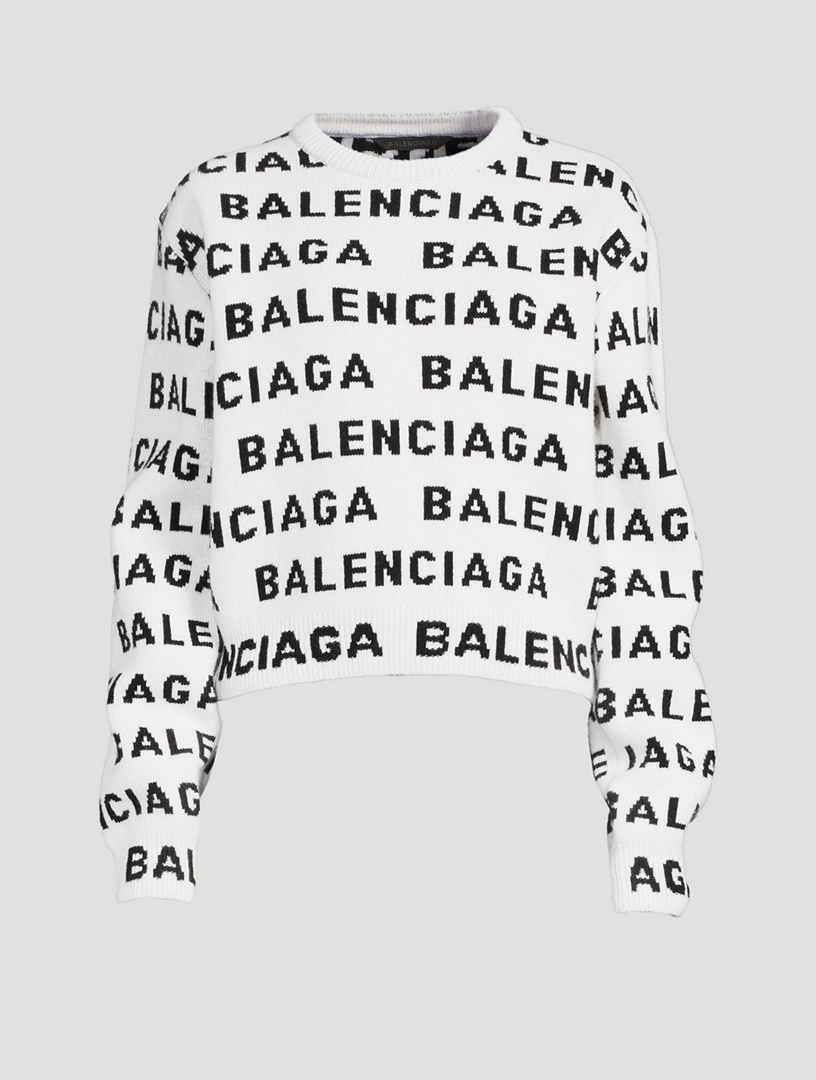 Balenciaga best sale intarsia sweater