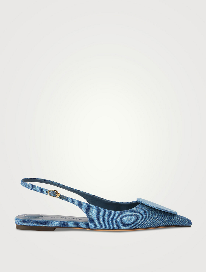 Denim slingback clearance shoes