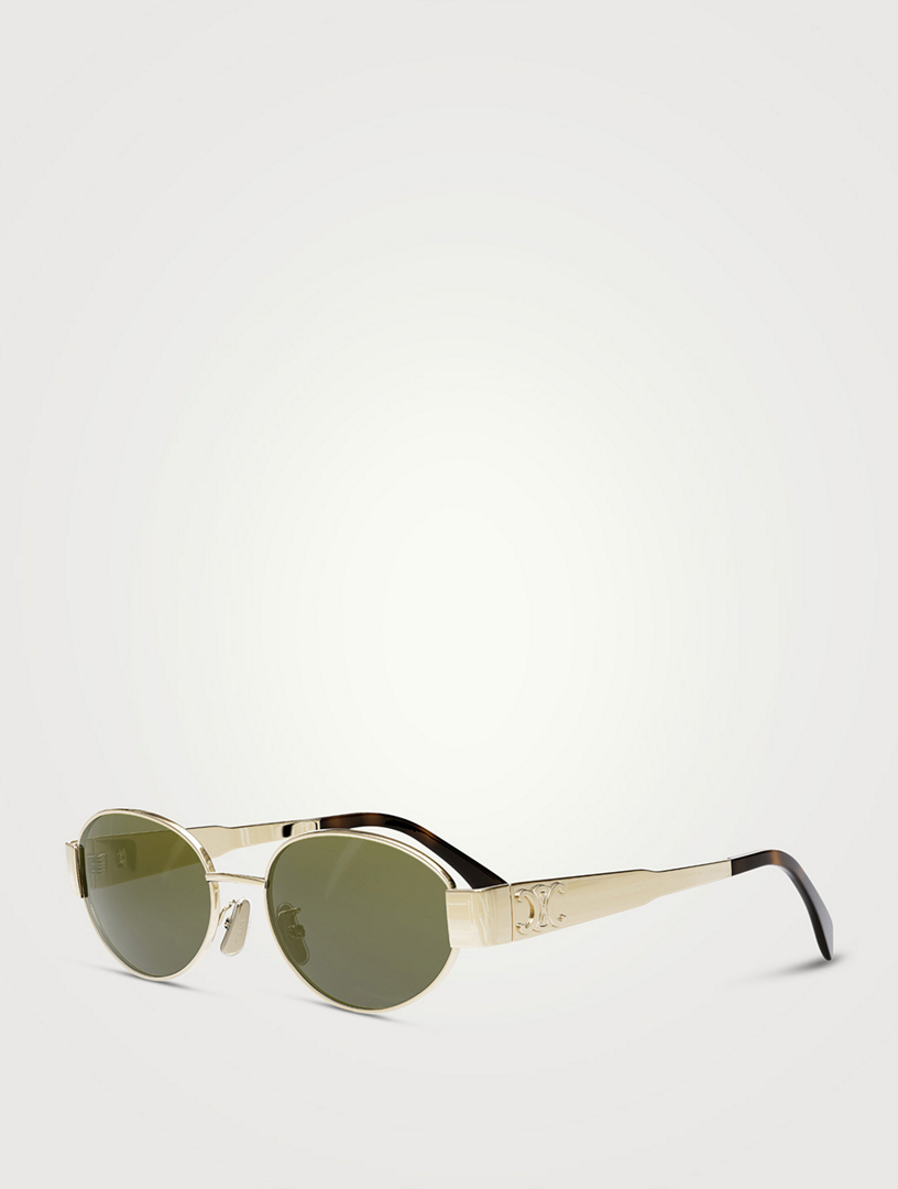 CELINE Triomphe Oval Sunglasses | Holt Renfrew