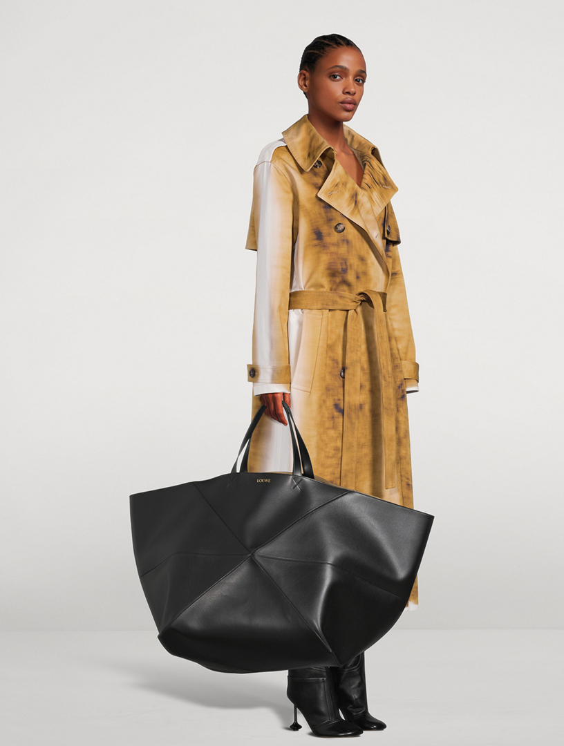 XXL Puzzle Leather Tote Bag