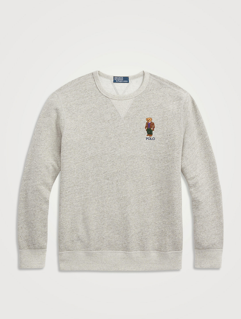 Polo bear hot sale fleece sweatshirt