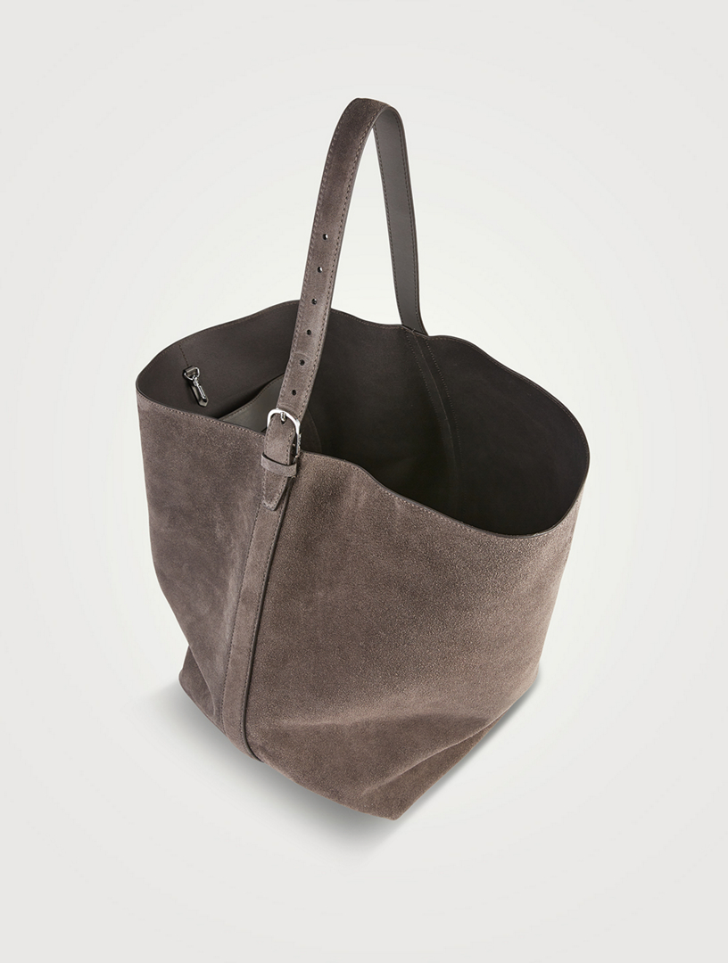 TOTÊME Belted Suede Tote Bag | Holt Renfrew