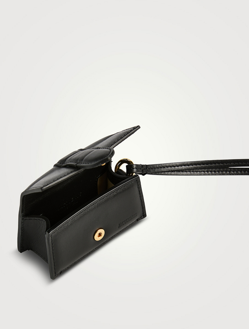JACQUEMUS Le Porte Bambino Leather AirPods Case | Holt Renfrew