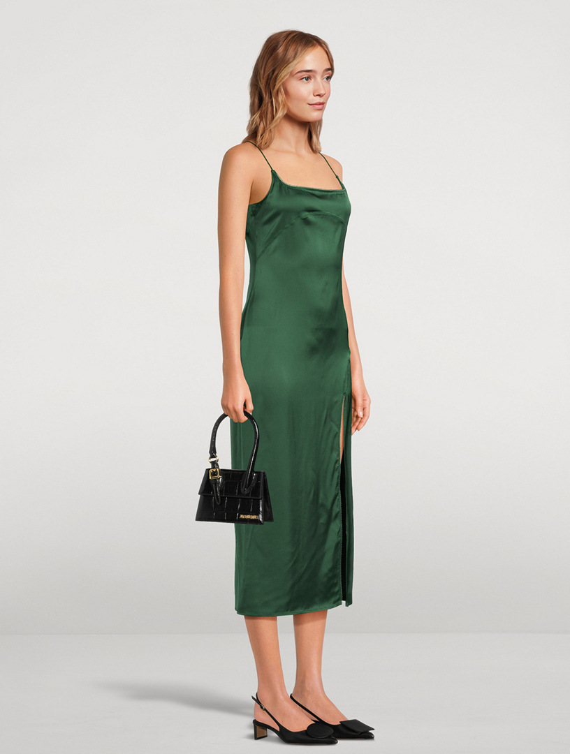 Le Chiquito Moyen Boucle Croc-Embossed Leather Bag