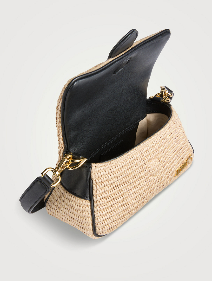 Le Petit Bambimou Padded Raffia Shoulder Bag