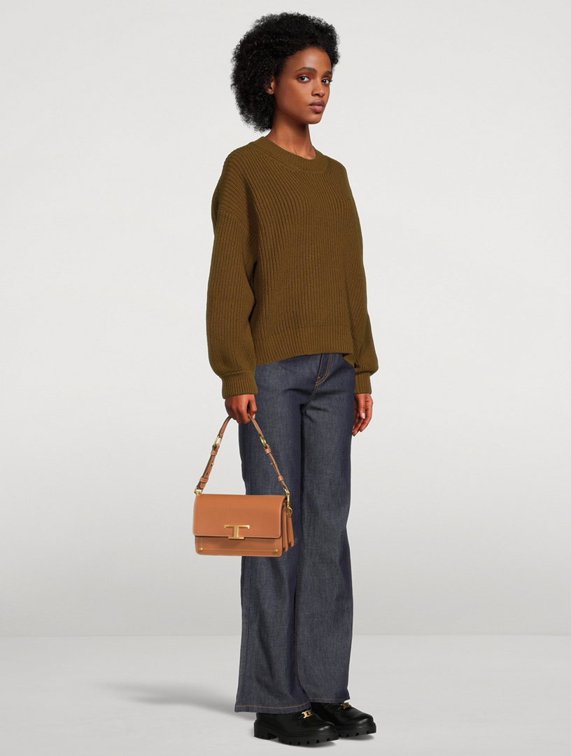Mini T Timeless Leather Shoulder Bag
