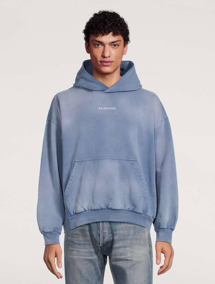 Pull molletonné à capuche avec logo arrière