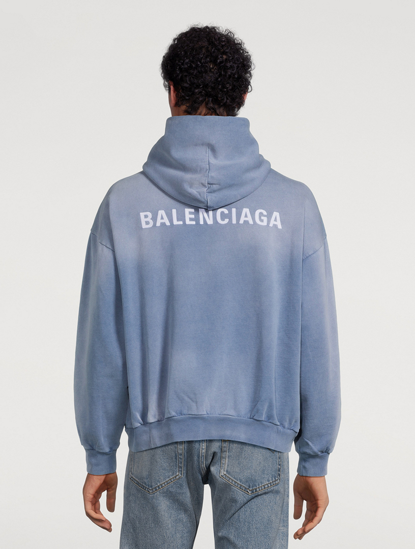 Baby blue balenciaga hoodie hotsell