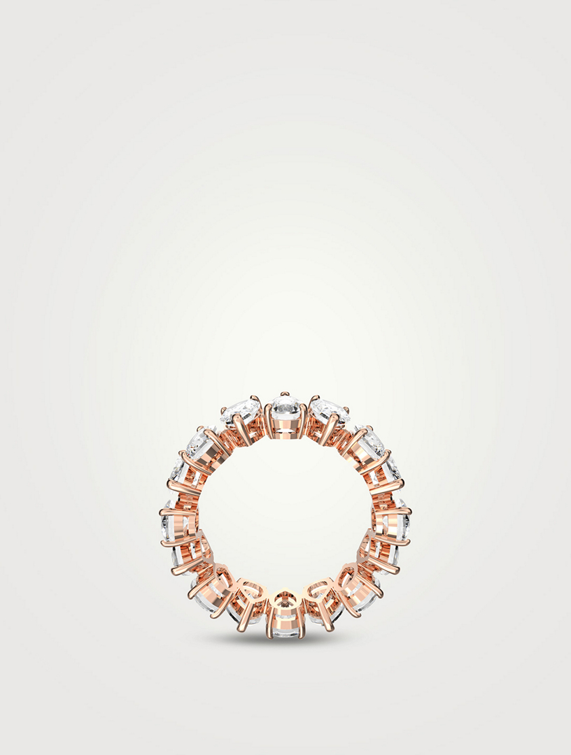 Vittore Rose Gold Plated Eternity Band Ring