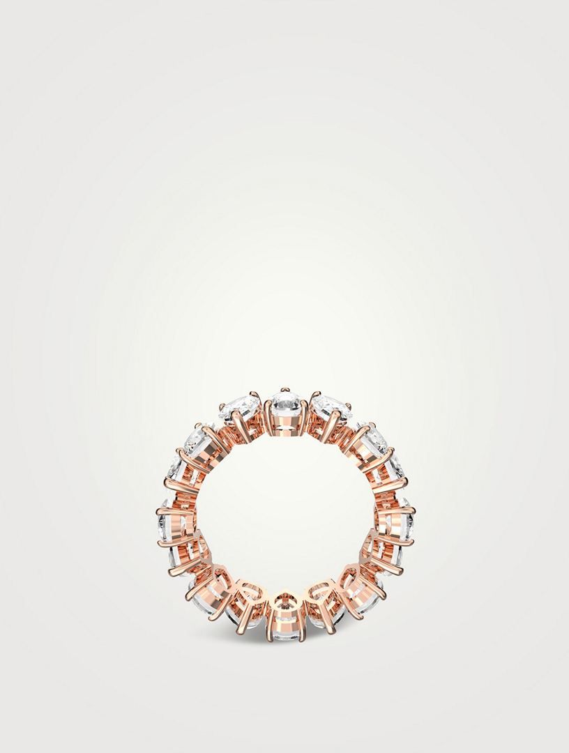 Vittore Rose Gold Plated Eternity Band Ring