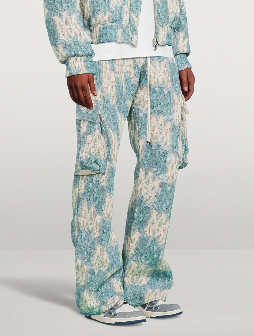 Amiri Men's MA Tapestry Cargo Flare Pants in 2023