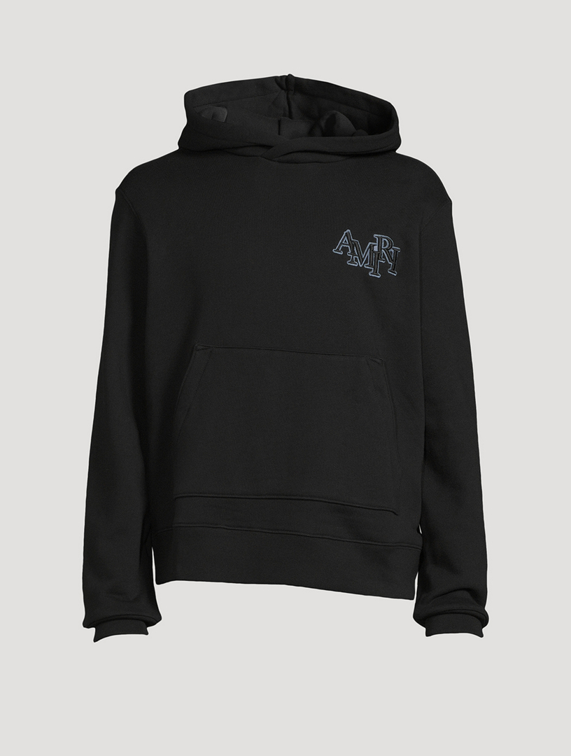 Logo Hooded Heather Gray and Black