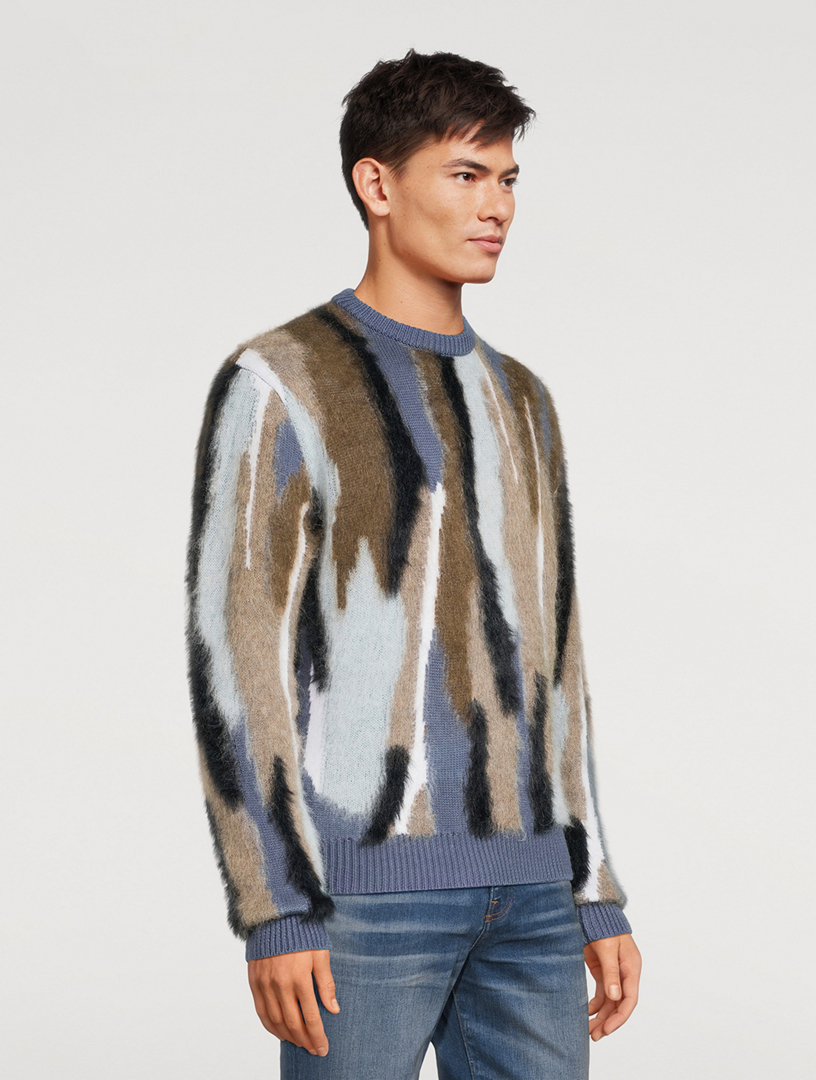 AMIRI Wool Mohair Crewneck Sweater | Holt Renfrew