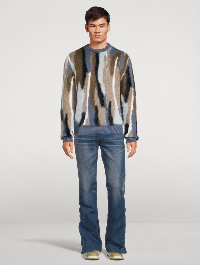 AMIRI Wool Mohair Crewneck Sweater | Holt Renfrew