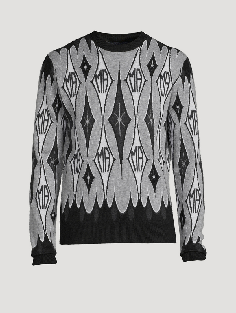 Amiri Argyle Jacquard Sweater