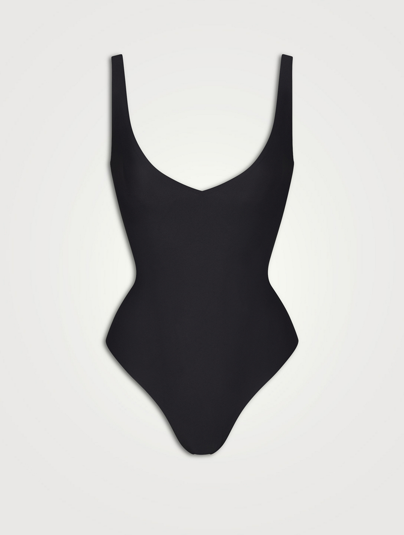 Skims Body Unlined Plunge Thong Bodysuit