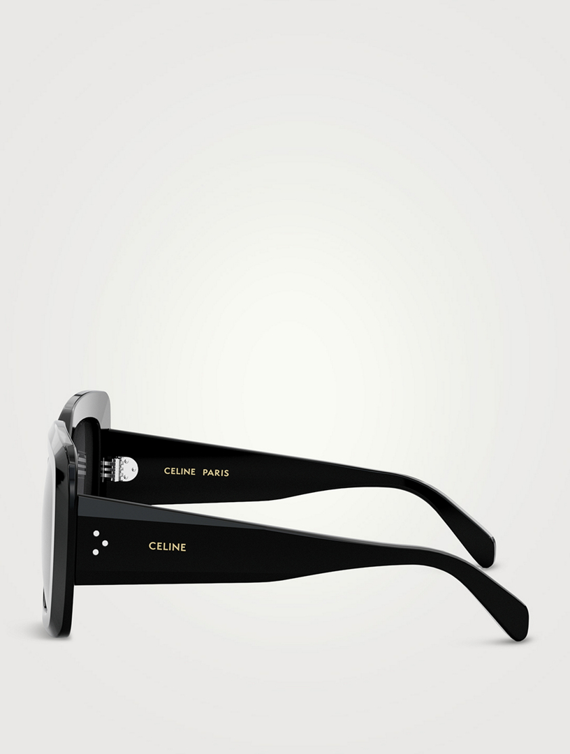 CELINE Bold Square Sunglasses  Black