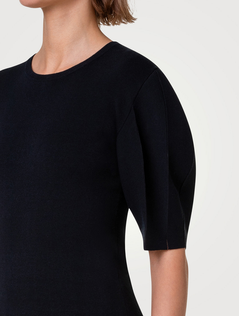 Puff-Sleeve Sweater