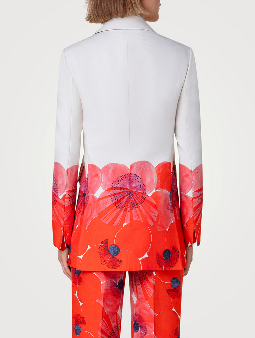 Alvina Blazer Poppy Print