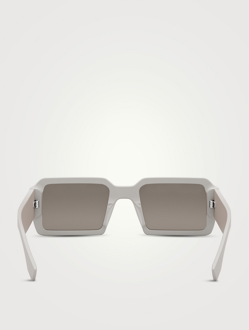 FENDI Fendigraphy Rectangular Sunglasses  Grey