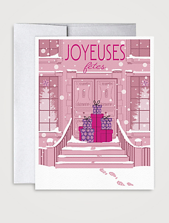 Festive Front Door Card - French