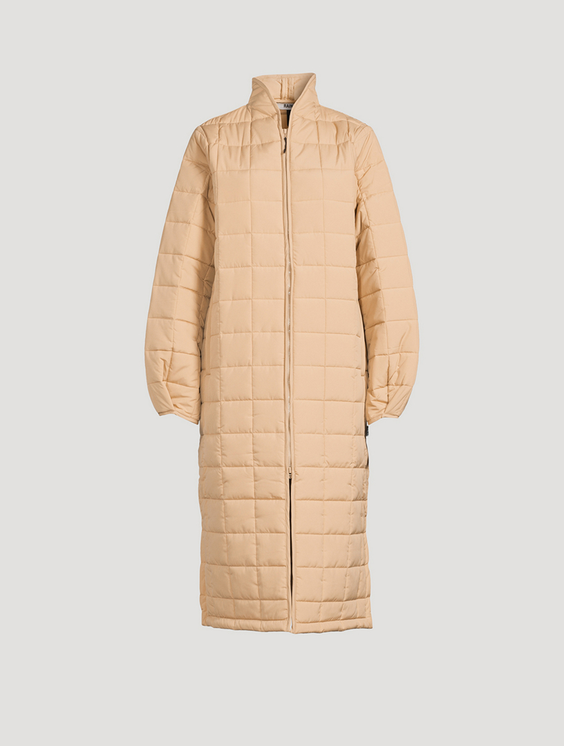 Rains® Alta Long Puffer Jacket in Sand for $680