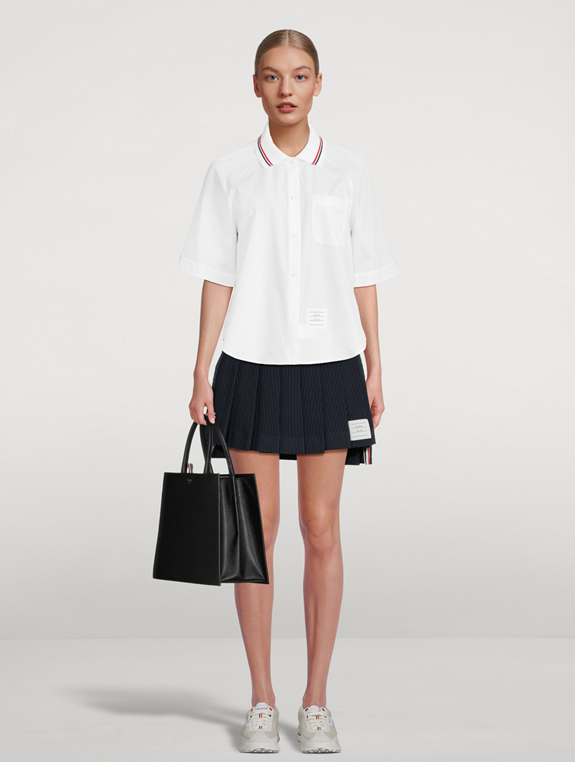 Poplin Box Pleat Shirt