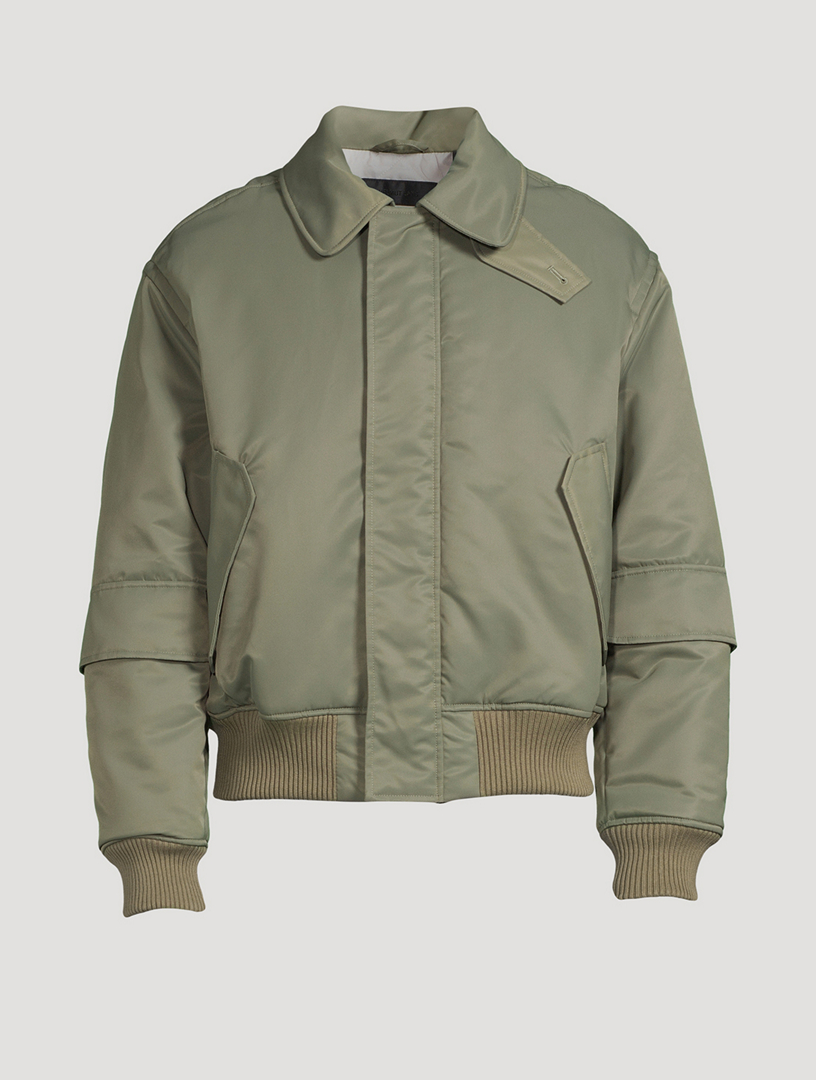 HELMUT LANG Aviator Nylon Flight Jacket | Holt Renfrew