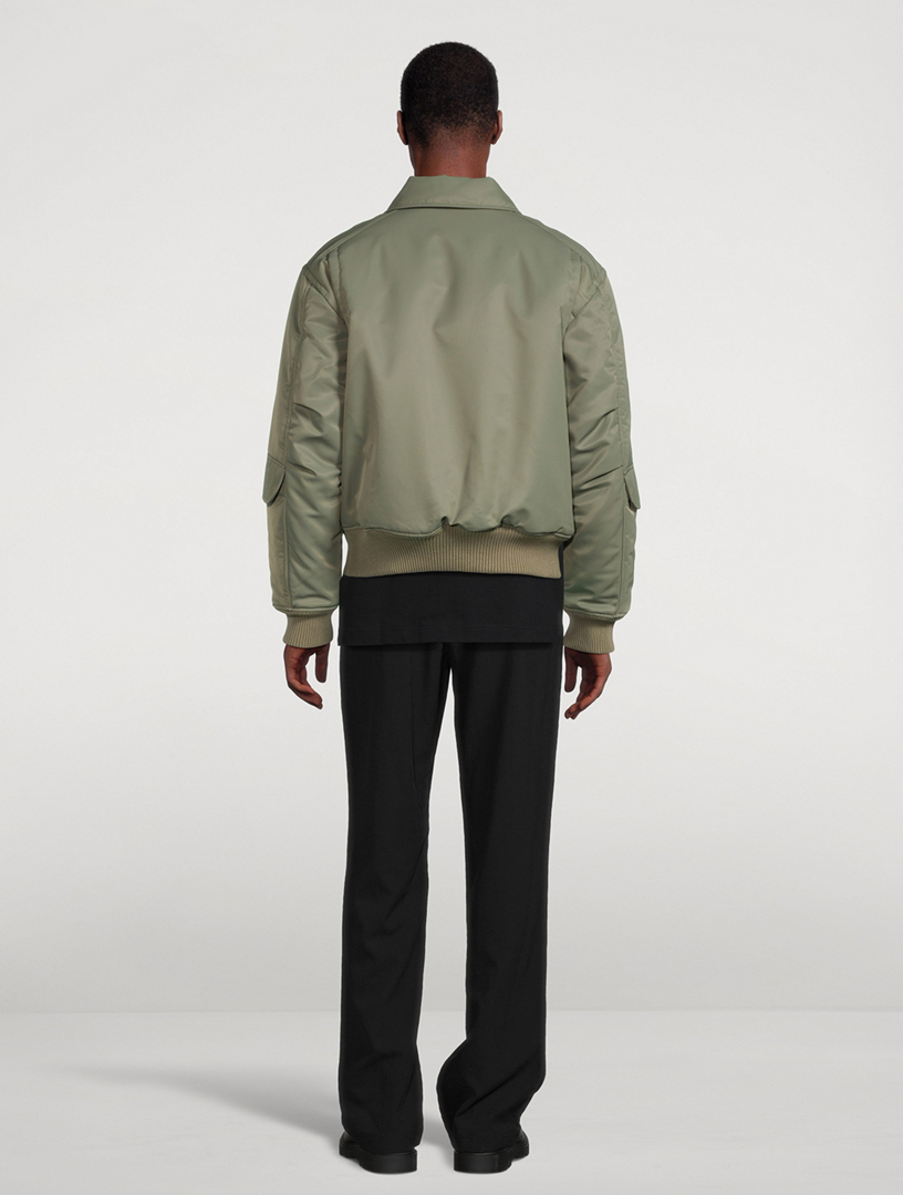 HELMUT LANG Aviator Nylon Flight Jacket | Holt Renfrew