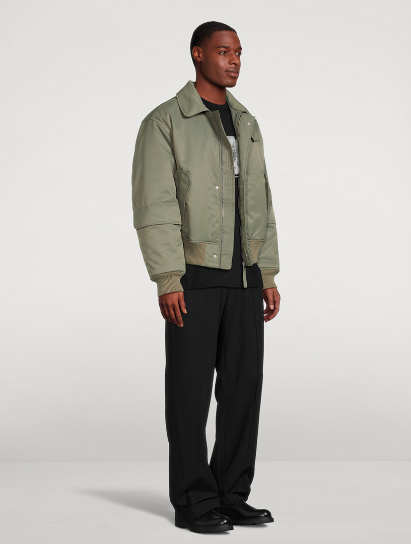 HELMUT LANG Aviator Nylon Flight Jacket | Holt Renfrew