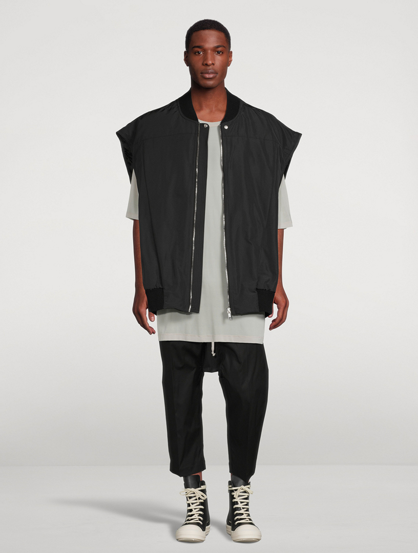 新品 RICK OWENS JUMBO FLIGHT DENIM VEST RICK OWENS Jumbo Coated Stretch Denim Flight Vest | Holt Renfrew