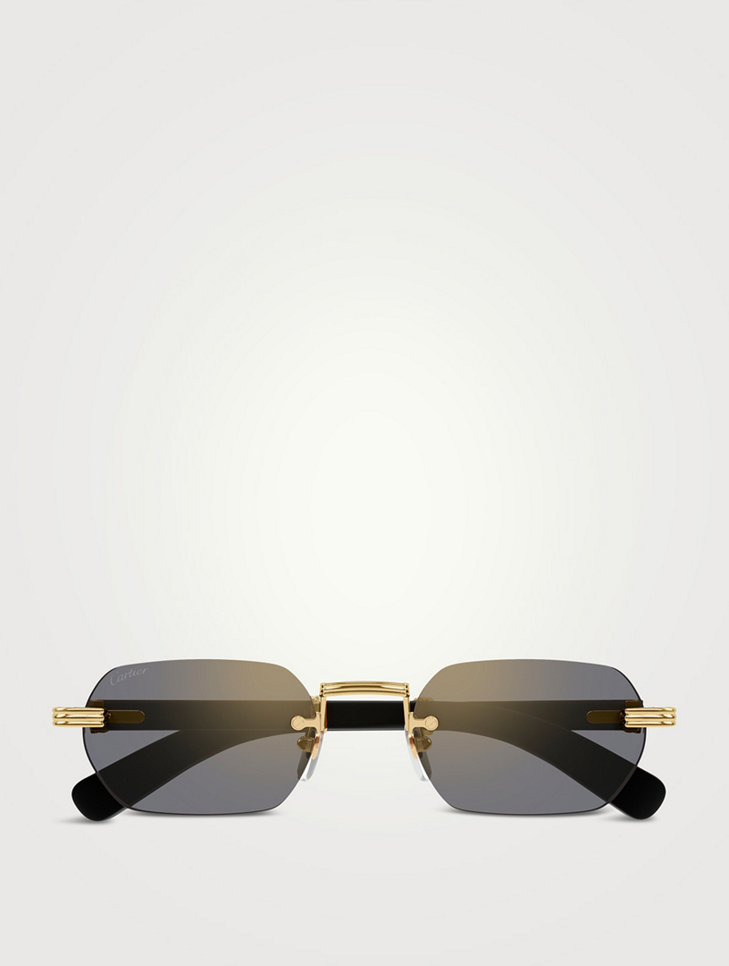 Première De Cartier Rectangular Sunglasses