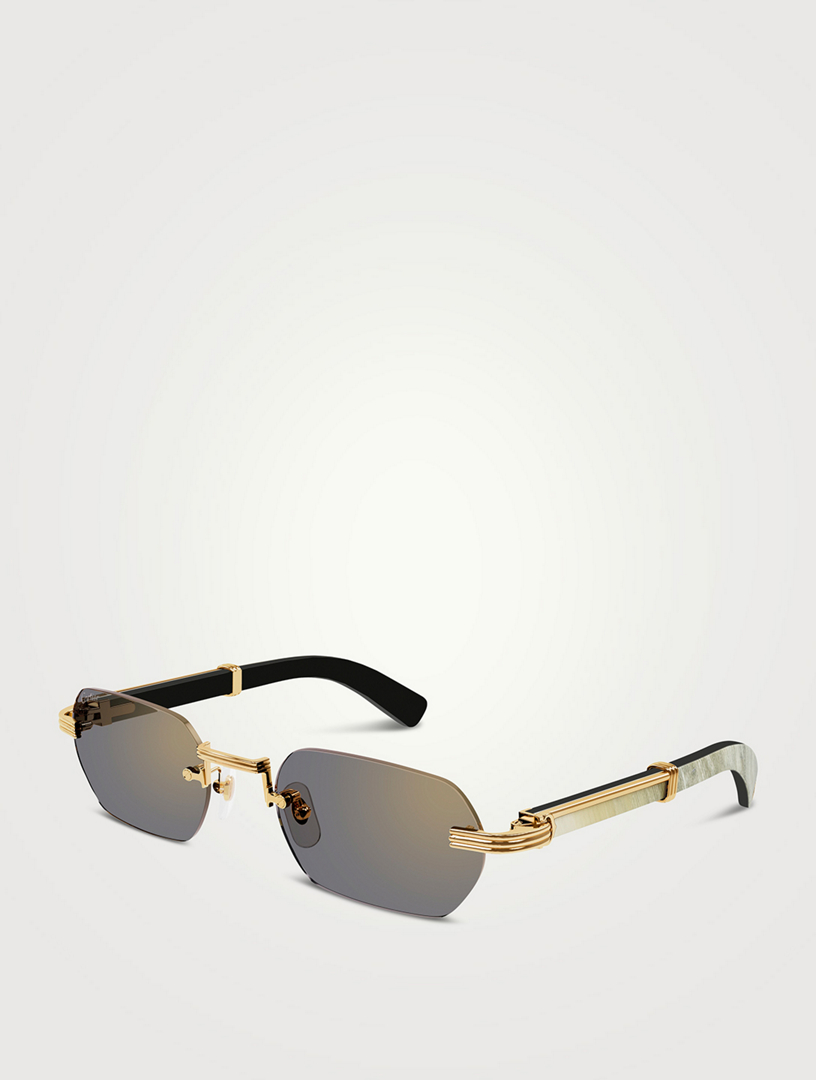 Première De Cartier Rectangular Sunglasses