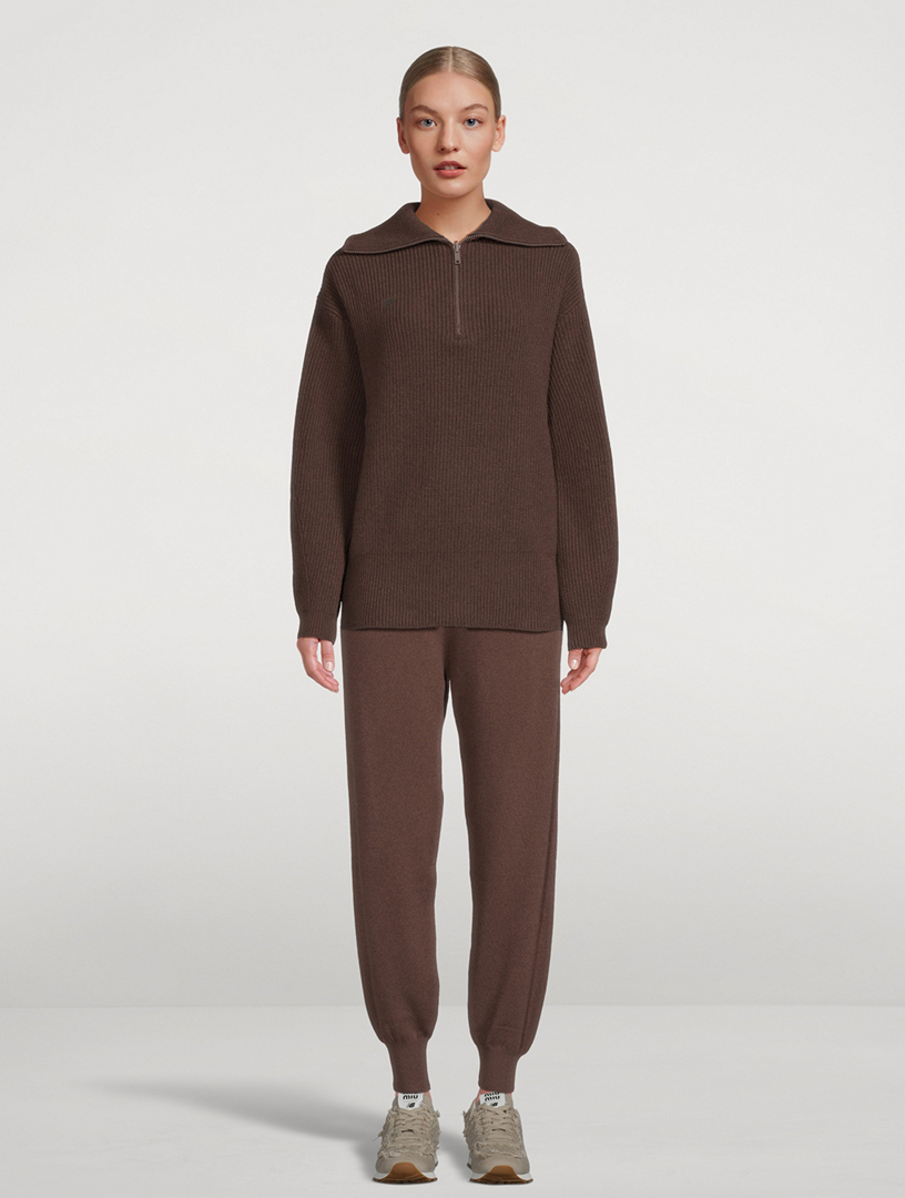 Recycled Cashmere And Wool Half-Zip Sweater