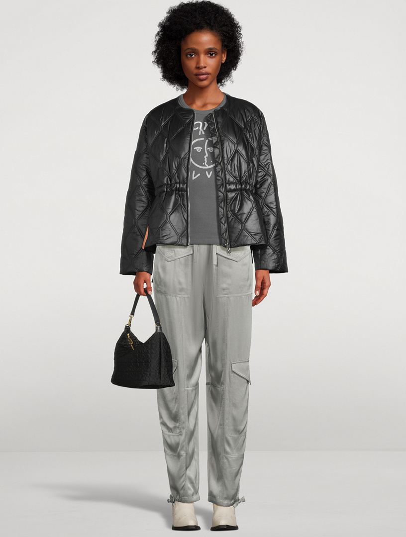 Washed Satin Trousers