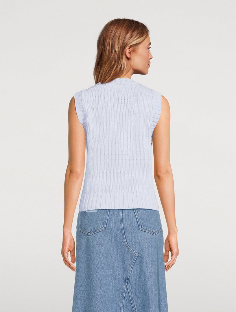 GANNI Cotton-Blend Rope Vest | Holt Renfrew
