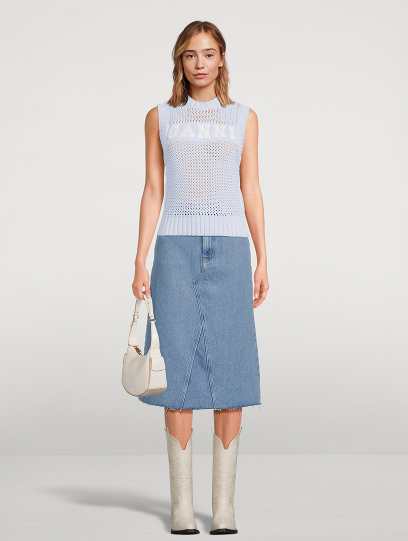 GANNI Cotton-Blend Rope Vest | Holt Renfrew